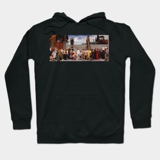 Cimabue's Madonna Carried in Procession by Frederic Leighton, Hoodie